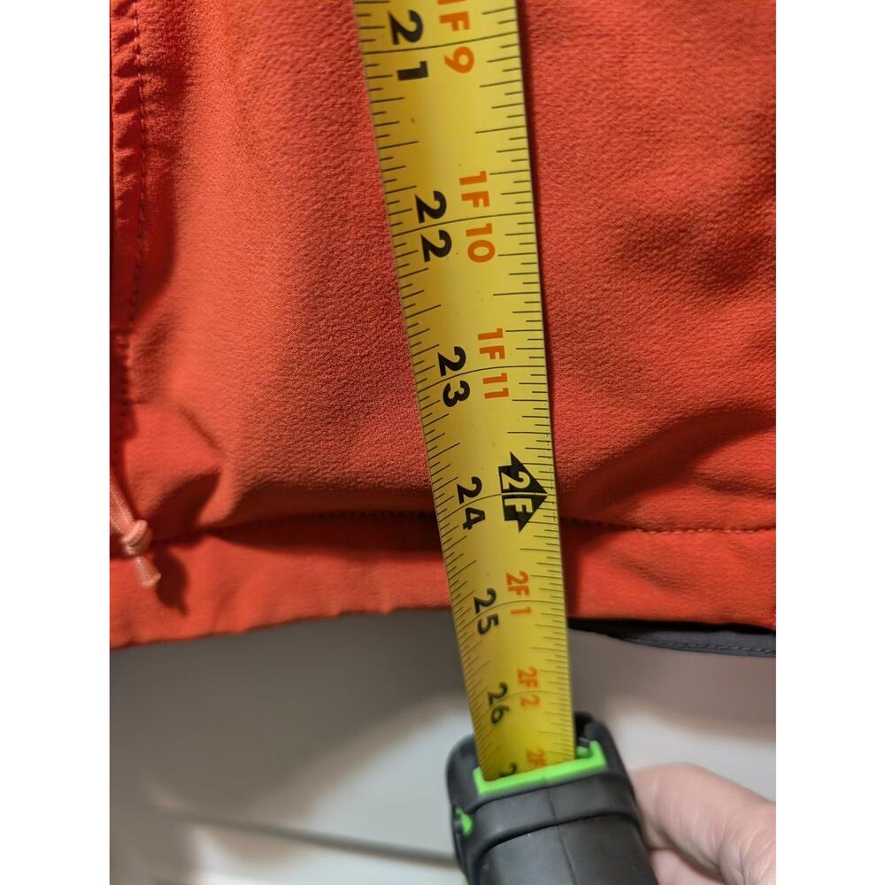 The North Face Womens S Neon Orange Softshell Jacket Full Zip Mock Neck Casual - Picture 11 of 11